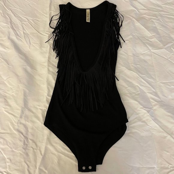 Lovely Day Tops 32 Fringe Bodysuit Poshmark